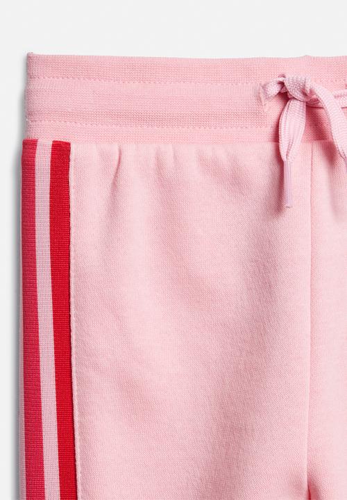 adidas Originals - 3D trefoil hoodie set - light pink