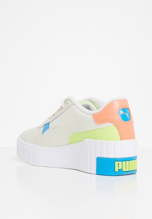 PUMA - Cali wedge sunset bv wn's - marshmallow-Puma white-sharp green