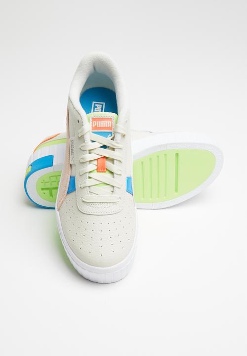PUMA - Cali wedge sunset bv wn's - marshmallow-Puma white-sharp green
