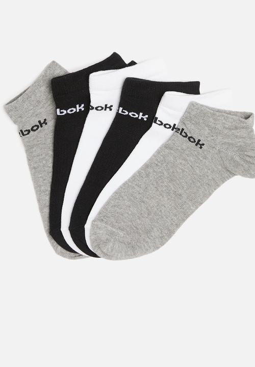 Reebok - Act core 6 pack no show socks - multi