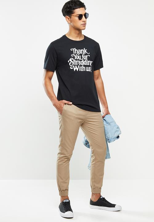 Converse - Cons thank you tee - black