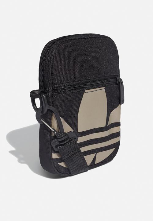 adidas Originals - Large trefoil festival bag - black & gold 