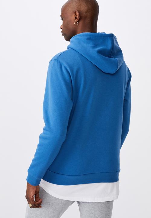 Factorie - Basic hoodie - cobalt smoke