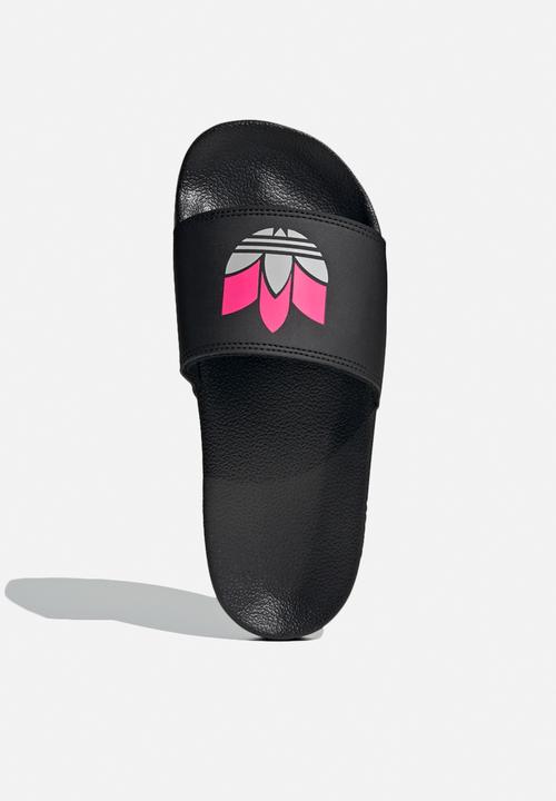 adidas Originals - Adilette lite w adicolor - core black/grey two f17/shock pink