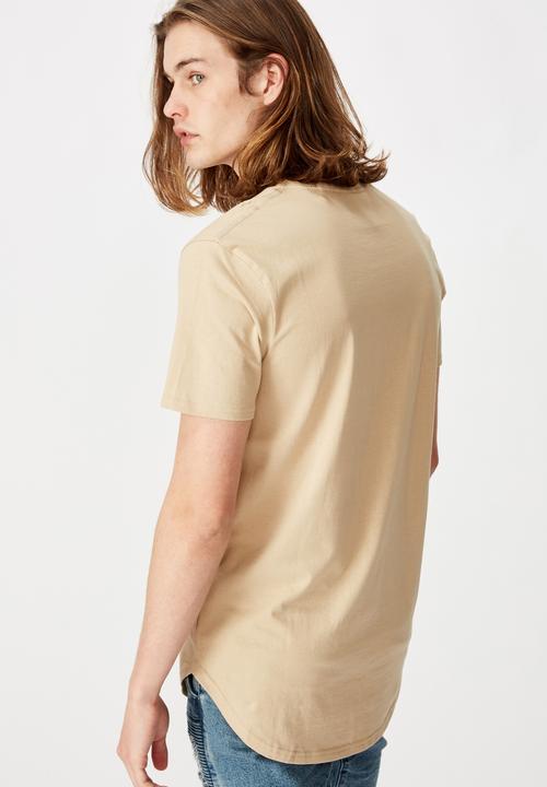 Factorie - Curved T-shirt - almond