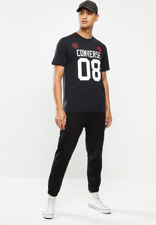 Converse - Basketball theme tee - black
