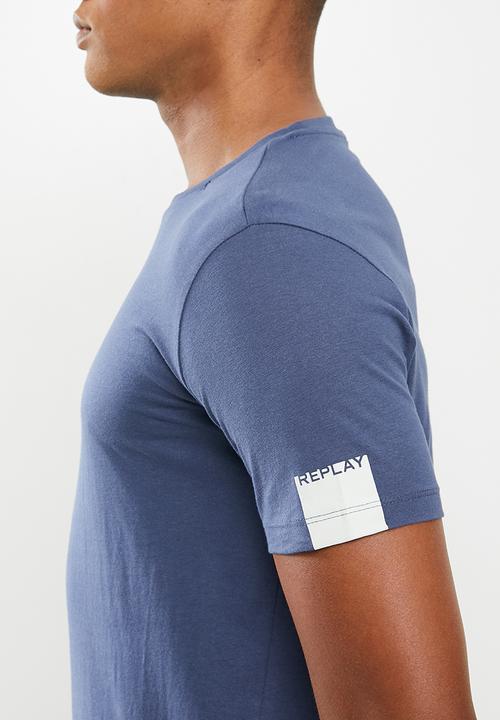 Replay - Basic jersey tee - navy