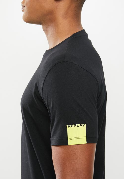 Replay - Basic jersey tee - black