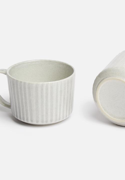 Sixth Floor - Cielo mug set of 2 - grey