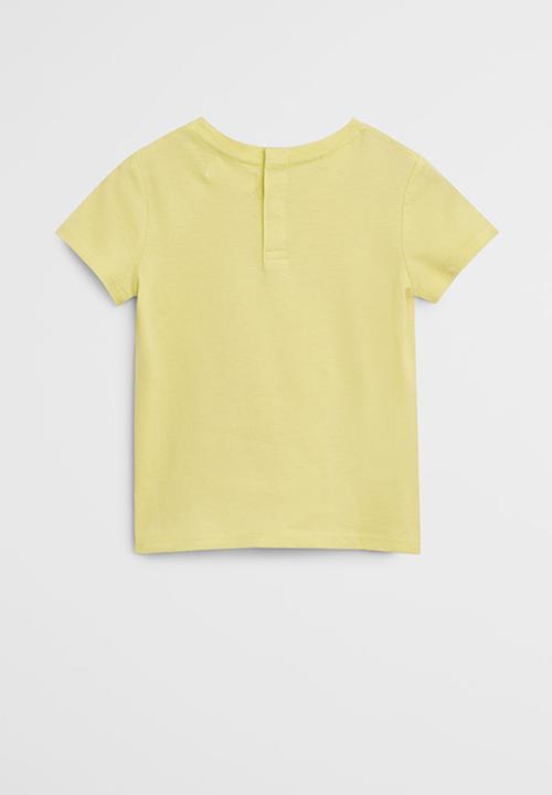MANGO - Cactus short sleeve tee - yellow