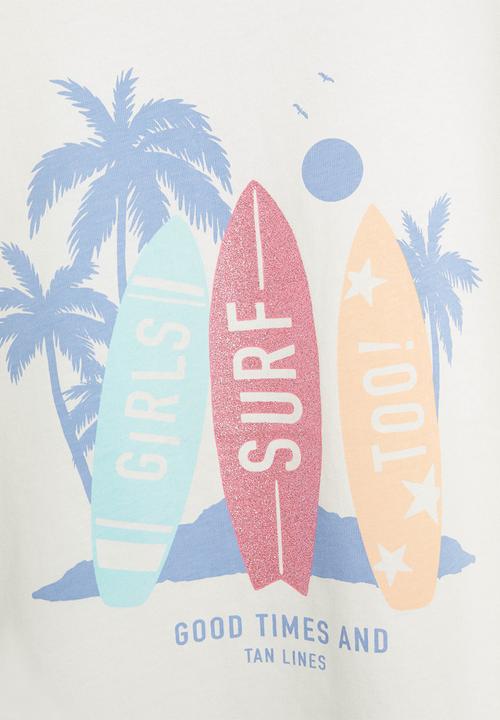 MANGO - Surf short sleeve tee - natural