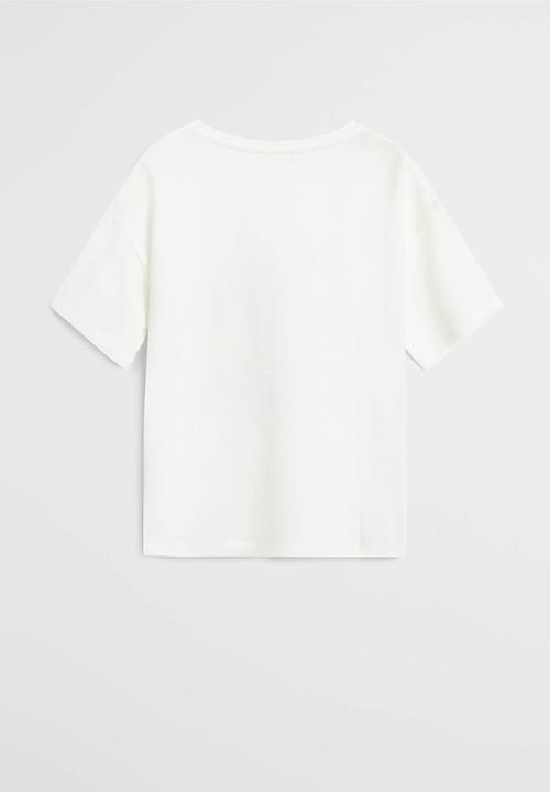 MANGO - Surf short sleeve tee - natural