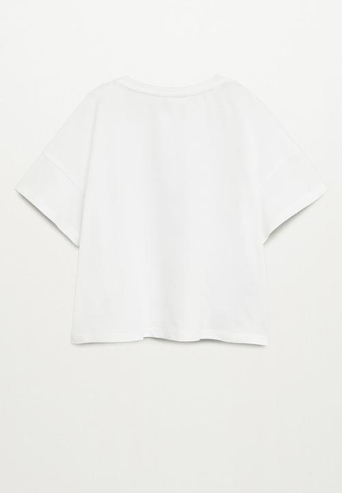 MANGO - Star short sleeve tee - natural
