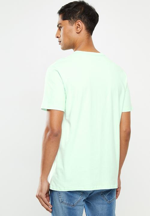 Billabong  - United stacked short sleeve tee - blue