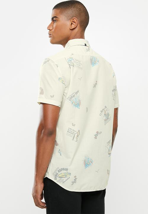 Vissla  - Summer vacation short sleeve eco shirt - bone