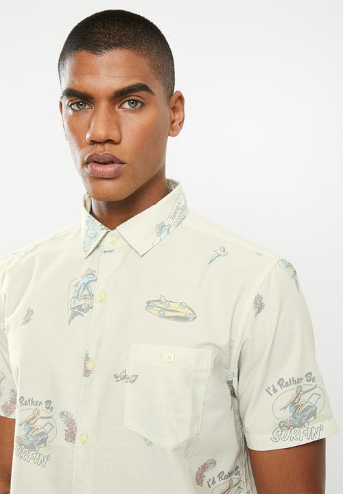 Vissla  - Summer vacation short sleeve eco shirt - bone