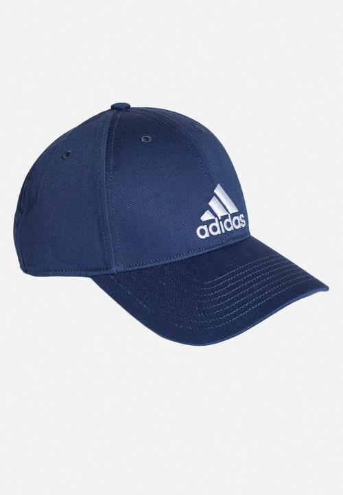 adidas Performance - 6 Panel cap cotton - navy & white 