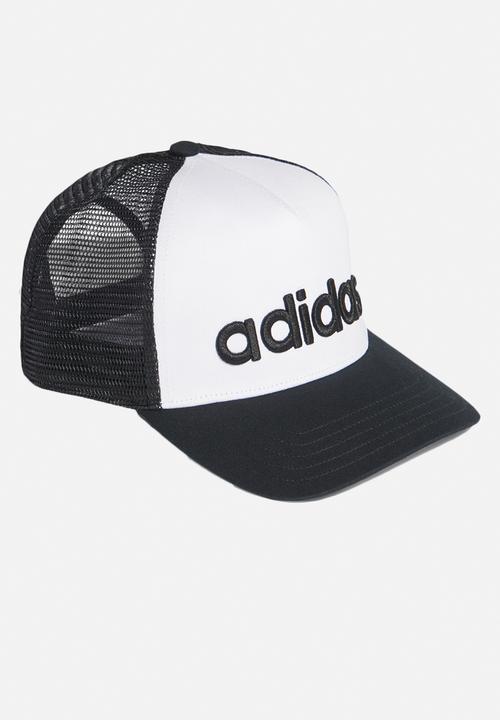 adidas Performance - Curved trucker cap - white & black