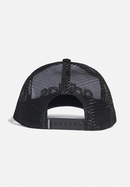 adidas Performance - Curved trucker cap - white & black