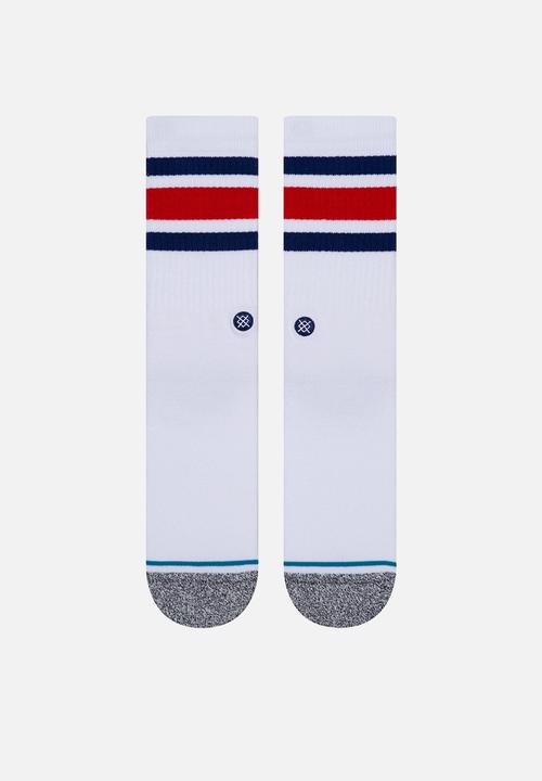 Stance Socks - Boyd st socks - blue & white 