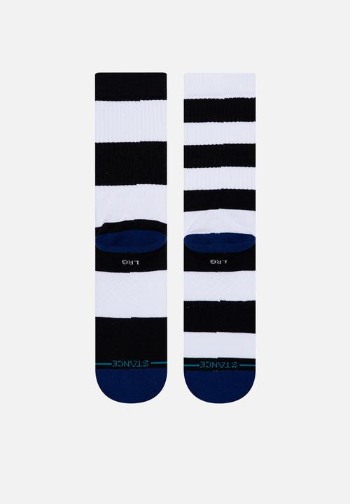 Stance Socks - Mariner st socks - black & white 