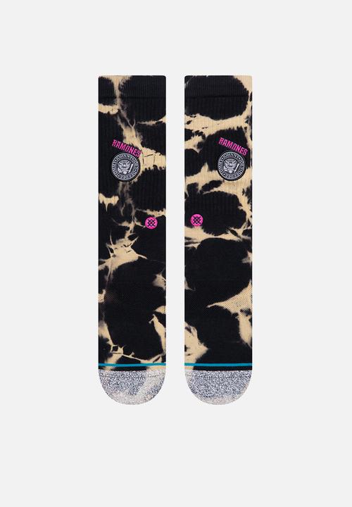Stance Socks - Ramones 1976 socks - black & beige 