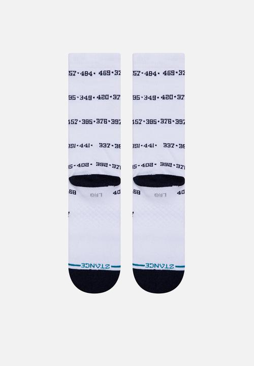 Stance Socks - Dingers socks - white & black 