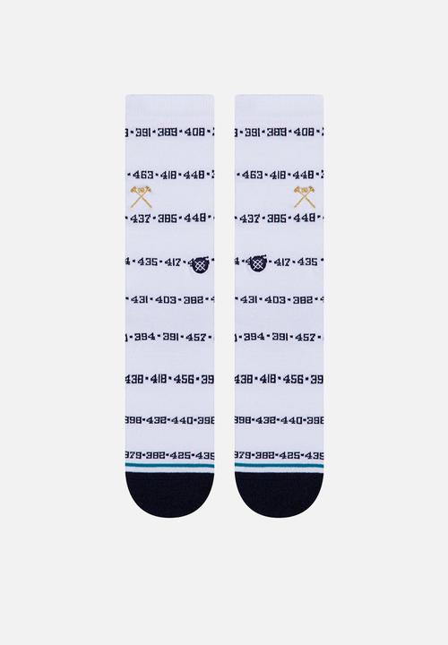 Stance Socks - Dingers socks - white & black 