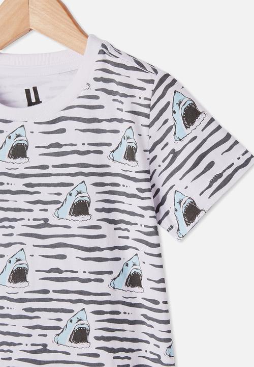 Cotton On - Max short sleeve tee - navy & white 
