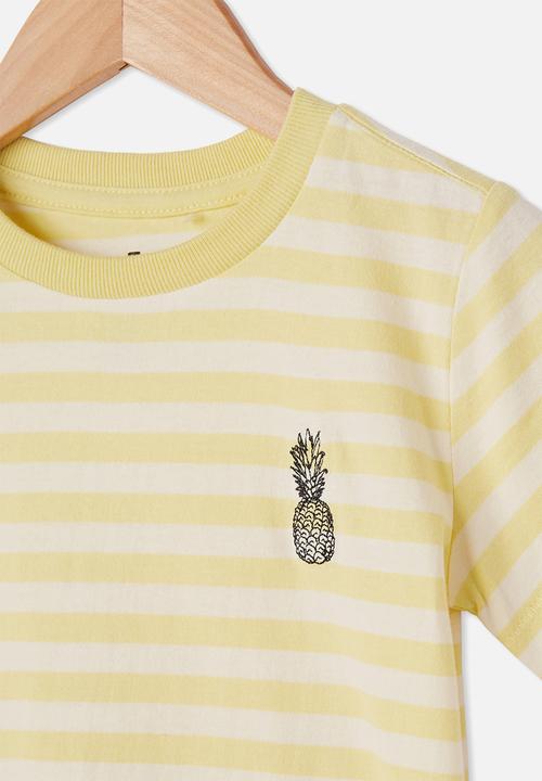 Cotton On - Max short sleeve tee - lemon drop/ pineapple