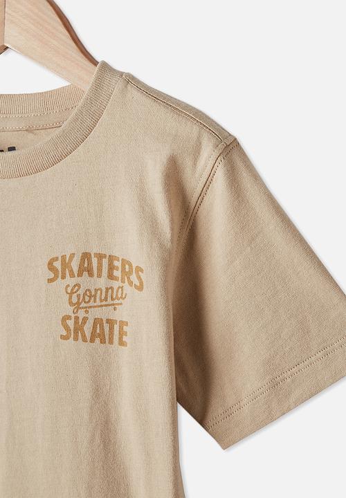 Cotton On - Max skater short sleeve tee - neutral 