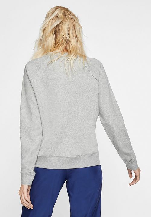 Nike - Nsw essential fleece crew - grey 