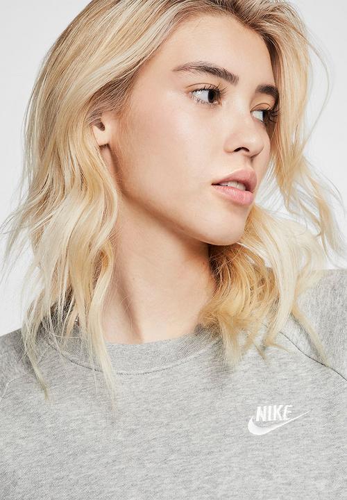Nike - Nsw essential fleece crew - grey 