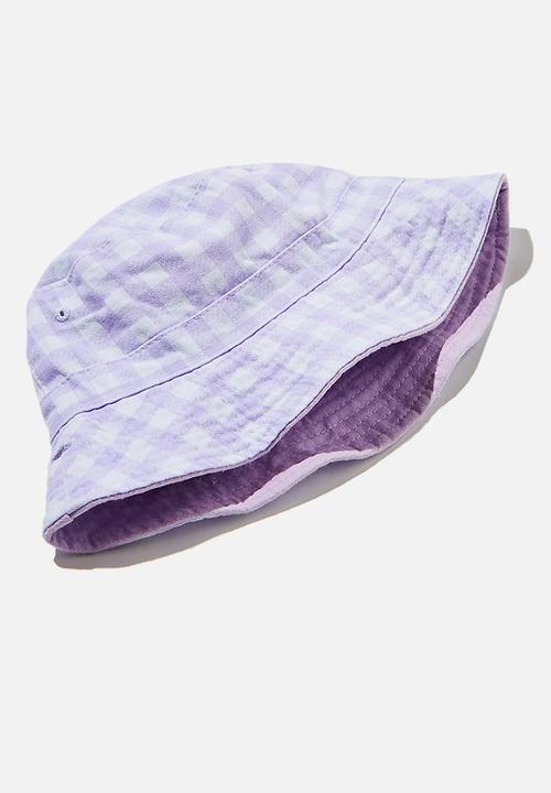 Cotton On - Reversible bucket hat - vintage lilac