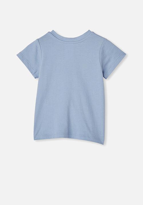 Cotton On - Jamie short sleeve tee - powder puff blue