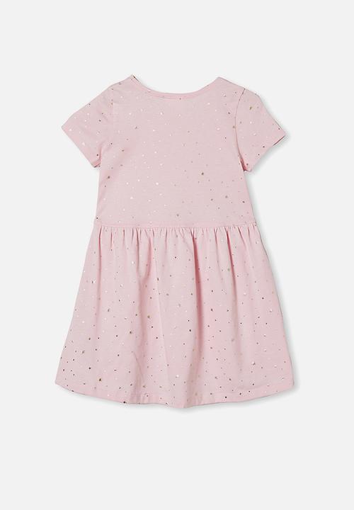 Cotton On - Freya short sleeve dress - pink 