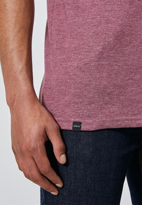 Superbalist - Conscious crew neck tee - burgundy