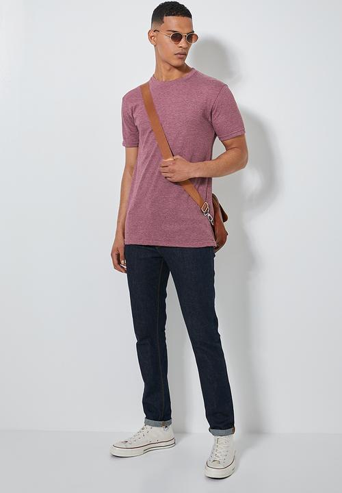 Superbalist - Conscious crew neck tee - burgundy