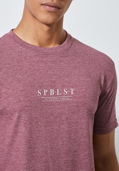 Superbalist - Conscious crew neck tee - burgundy