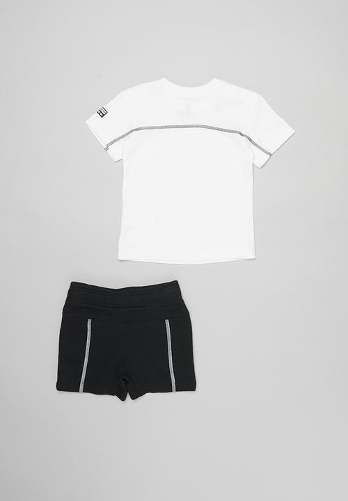adidas Originals - Shorts & tee set - white & black 