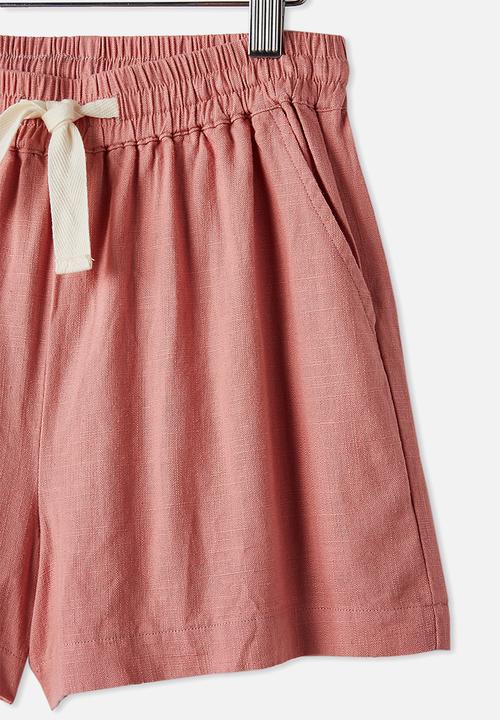 Free by Cotton On - Chelsea woven short - pink