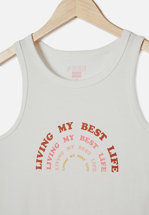 Free by Cotton On - Luna tank - off white 