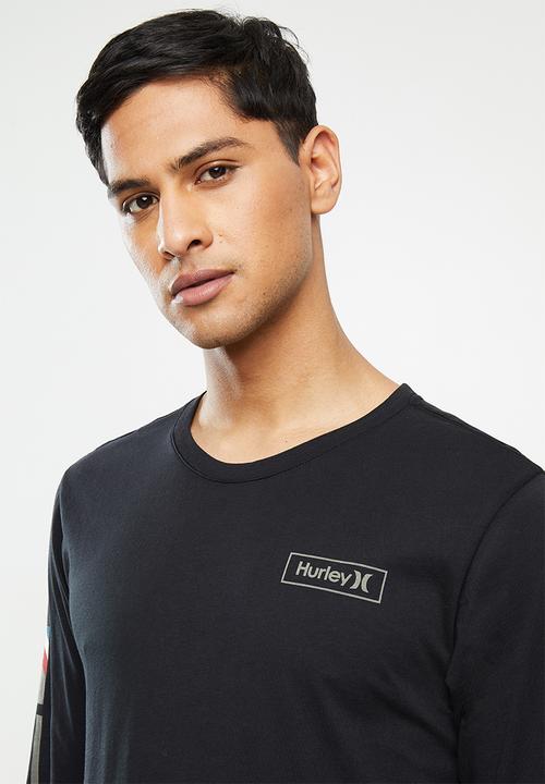 Hurley - Hurley prm right arm long sleeve  - black
