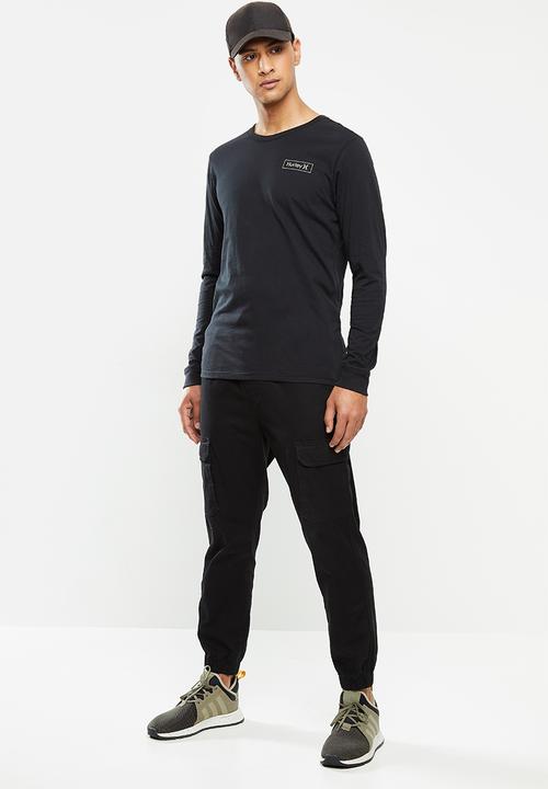 Hurley - Hurley prm right arm long sleeve  - black