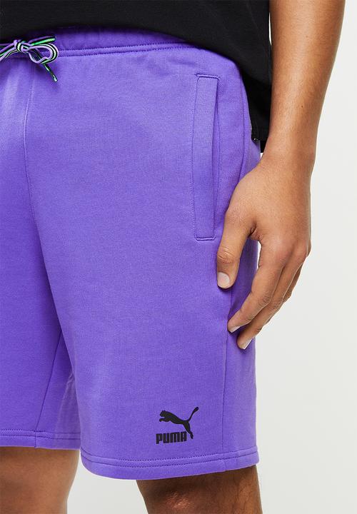 PUMA - Tfs shorts  ft 8" - purple 