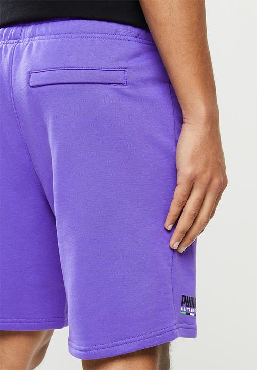 PUMA - Tfs shorts  ft 8" - purple 