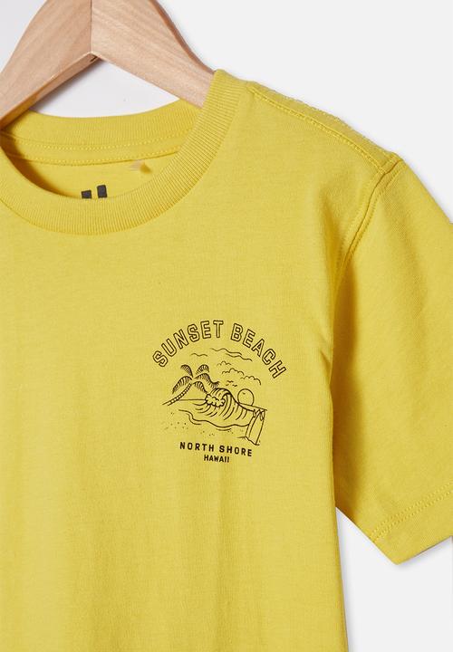 Cotton On - Max skater short sleeve tee - yellow