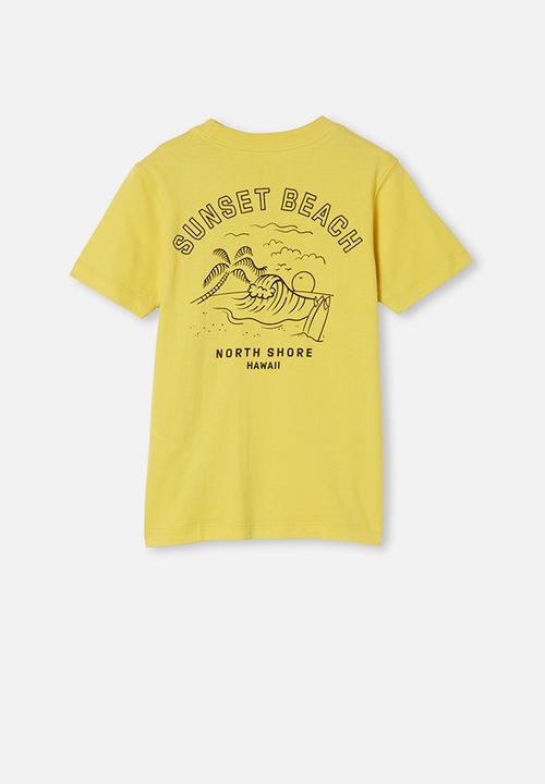 Cotton On - Max skater short sleeve tee - yellow