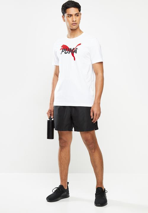 PUMA - Modern sports logo tee - white