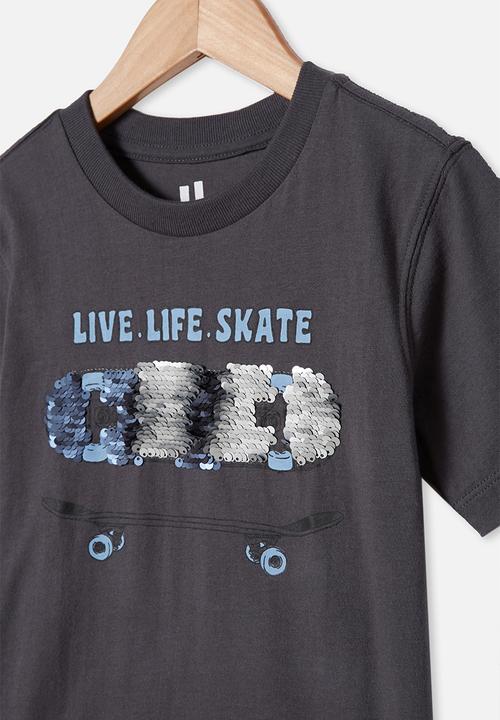 Cotton On - Downtown short sleeve tee - rabbit grey
